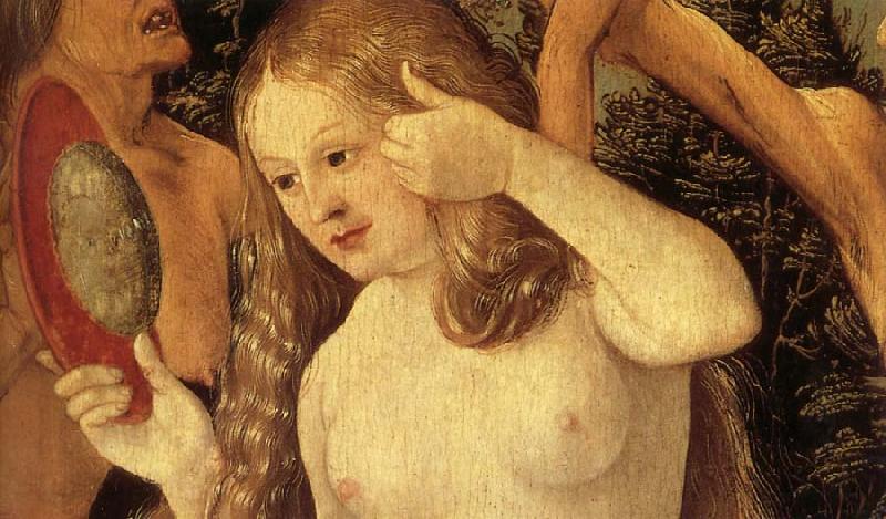 Hans Baldung Grien Details of The Three Stages of Life,with Death oil painting image